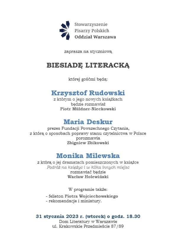 Styczniowa Biesiada Literacka